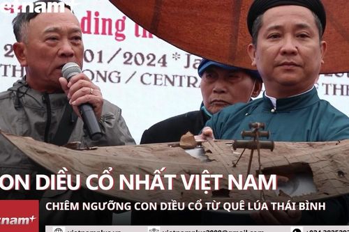 Chiêm ngưỡng diều cổ hàng trăm năm tuổi được rước dịp đầu năm mới