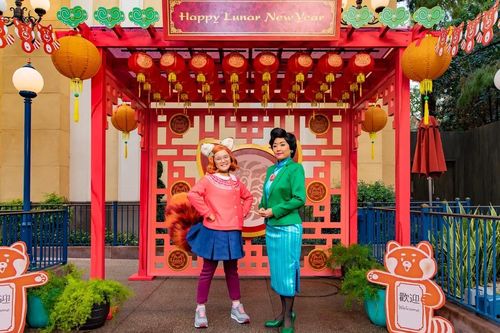 Rộn ràng sắc Tết nguyên đán tại Công viên Disneyland của Mỹ