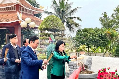 Trưởng Ban Dân vận Tỉnh ủy, Chủ tịch Ủy ban MTTQ tỉnh kiểm tra tình hình sản xuất và đời sống Nhân dân tại huyện Triệu Sơn