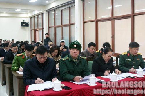 Tràng Định: Gặp mặt lãnh đạo các ban, ngành của tỉnh phụ trách, theo dõi, hỗ trợ các xã, thị trấn trên địa bàn