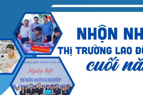 Nhộn nhịp thị trường lao động cuối năm