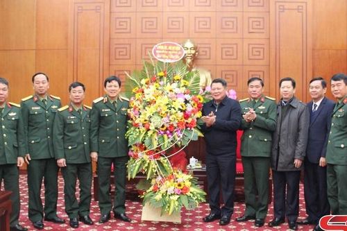 Thiếu tướng Nguyễn Hồng Thái thăm và chúc Tết tỉnh Sơn La