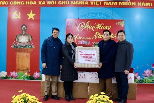 Đoàn đại biểu Quốc hội tỉnh thăm, tặng quà Trung tâm Bảo trợ xã hội tỉnh