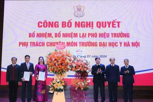 Trường ĐH Y Hà Nội có Phó Hiệu trưởng mới