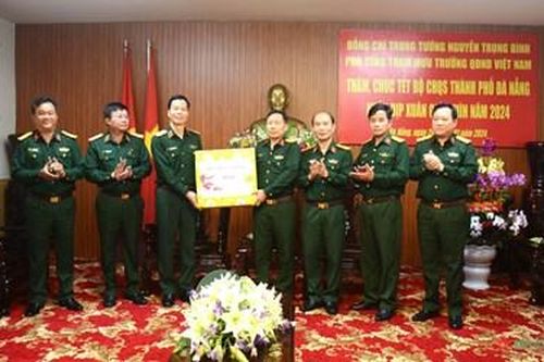 Trung tướng Nguyễn Trọng Bình thăm, chúc Tết tại Bộ CHQS TP Đà Nẵng và Tổng công ty Sông Thu