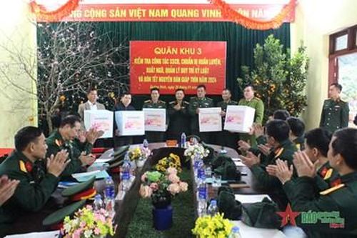 Bộ tư lệnh Quân khu 3: Thăm, kiểm tra sẵn sàng chiến đấu và đón Tết Nguyên đán tại các đơn vị