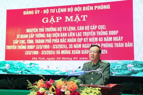 Đảng ủy-Bộ Tư lệnh BĐBP gặp mặt, chúc Tết cán bộ cấp cao BĐBP đã nghỉ hưu nhân dịp Tết Nguyên đán Giáp Thìn 2024