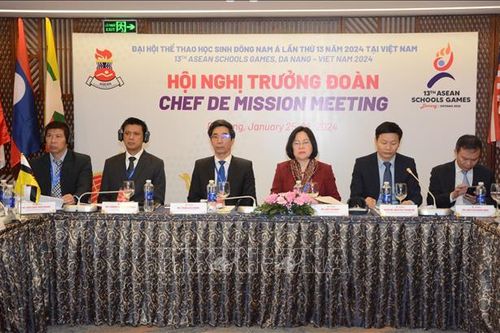 Khai mạc Hội nghị Trưởng đoàn Thể thao học sinh Đông Nam Á lần thứ 13