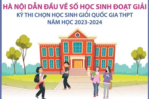 Hà Nội dẫn đầu về số học sinh đoạt giải Kỳ thi chọn học sinh giỏi quốc gia THPT năm học 2023 - 2024