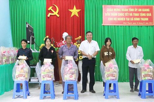 Thăm, chúc Tết lực lượng vũ trang, gia đình chính sách và hộ nghèo