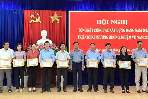 Thành ủy Châu Đốc triển khai công tác xây dựng Đảng năm 2024