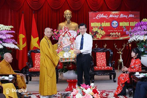 Các tổ chức tôn giáo chúc tết lãnh đạo tỉnh nhân dịp năm mới Giáp Thìn 2024