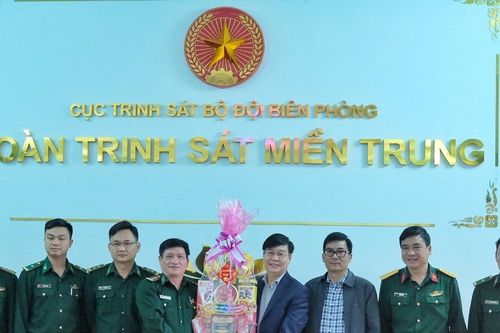 Trưởng ban Tổ chức Tỉnh ủy Huỳnh Quang Thái thăm, chúc Tết lực lượng vũ trang và nguyên lãnh đạo tỉnh