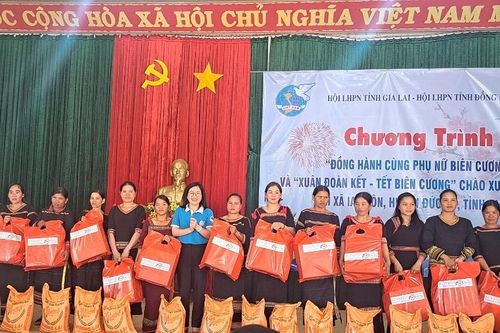 Tổ chức chương trình 'Xuân đoàn kết-Tết biên cương' chào Xuân Giáp Thìn 2024 tại xã Ia Pnôn