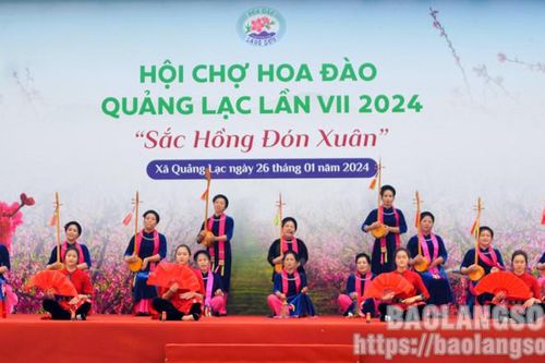 Khai mạc Hội chợ hoa đào Quảng Lạc lần thứ VII – năm 2024