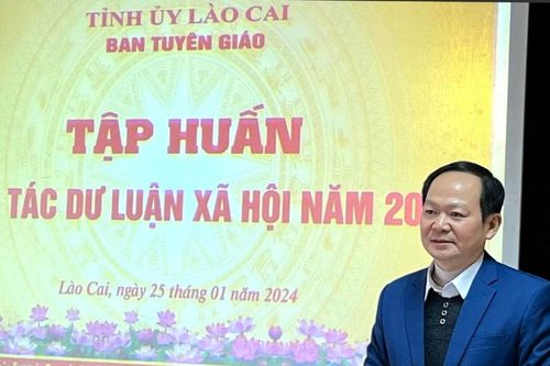 Ban Tuyên giáo Tỉnh ủy tập huấn công tác dư luận xã hội