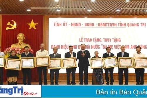 Tổ chức trang trọng Lễ trao tặng, truy tặng danh hiệu vinh dự Nhà nước 'Bà mẹ Việt Nam anh hùng'