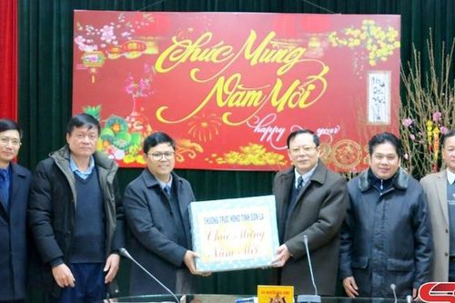 Đồng chí Chủ tịch HĐND tỉnh thăm, tặng quà và chúc tết huyện Mai Sơn