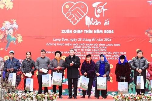 Phó Chủ tịch Quốc hội Nguyễn Đức Hải dự Chương trình 'Tết Nhân ái' - Xuân Giáp Thìn năm 2024 tại tỉnh Lạng Sơn