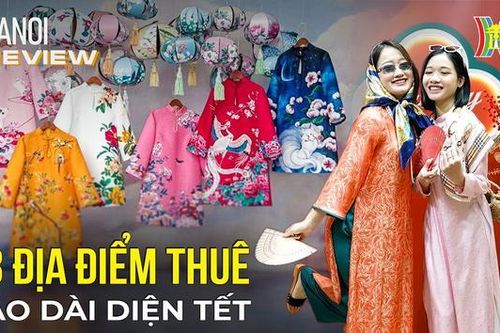 Thuê áo dài xúng xính diện Tết, giá cả cực phải chăng | Hà Nội Reviews | 26/01/2024