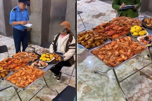 Đi ăn buffet lén lút 'đút túi' 10kg hải sản mang về