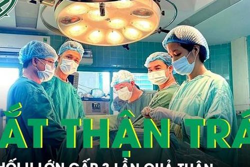 Cắt bỏ khối u to gấp 3 lần quả thận