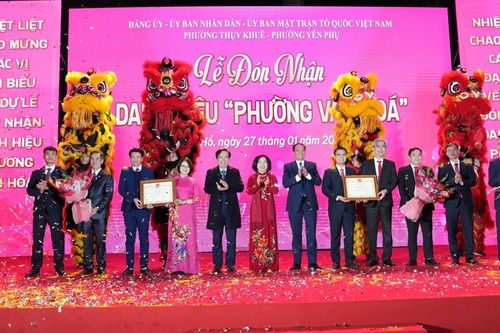 Quận Tây Hồ có thêm 2 phường đạt danh hiệu 'Phường Văn hóa'
