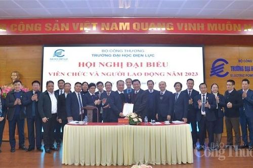 Trường Đại học Điện lực tổ chức Hội nghị đại biểu viên chức và người lao động năm 2023