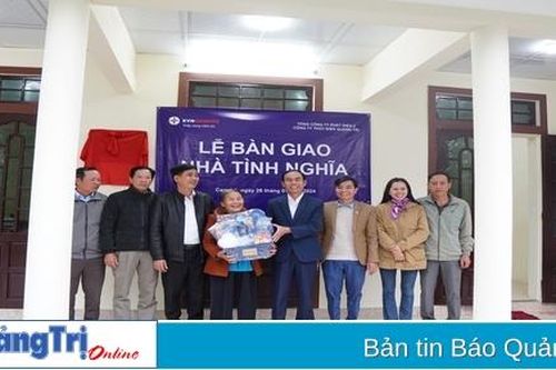 Công ty Thủy điện Quảng Trị bàn giao 3 ngôi nhà tình nghĩa cho gia đình chính sách có hoàn cảnh khó khăn