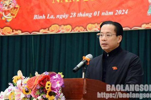 Đoàn đại biểu Quốc hội tỉnh tặng quà, chúc tết tại Bình Gia
