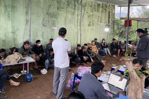 Triệt phá điểm đá gà hàng chục người tham gia