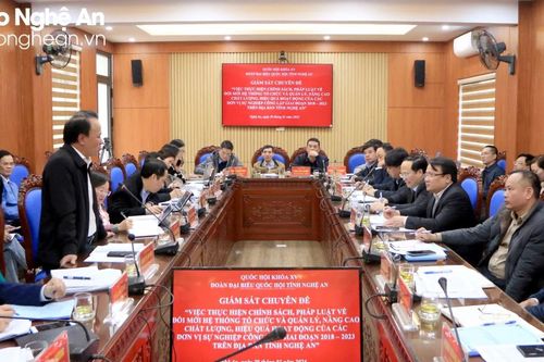 Sở Nông nghiệp và Phát triển nông thôn đề xuất nhiều kiến nghị đến Đoàn giám sát Quốc hội