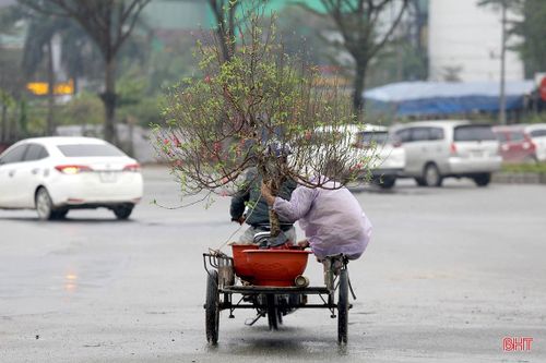 Người 'chở tết về nhà' mưu sinh trong mưa rét