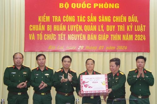 Bộ Quốc phòng kiểm tra công tác chuẩn bị huấn luyện, sẵn sàng chiến đấu tại Gia Lai