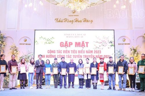 Báo Lào Cai gặp mặt cộng tác viên nhân dịp xuân Giáp Thìn 2024
