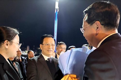 Đoàn đại biểu châu Hồng Hà (Trung Quốc) xuất cảnh về nước sau Chương trình giao lưu văn nghệ chào Xuân qua biên giới