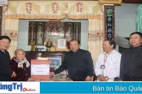 Chủ tịch Ủy ban MTTQ Việt Nam tỉnh Đào Mạnh Hùng thăm, chúc tết các gia đình chính sách