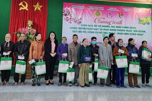 110 triệu đồng hỗ trợ quà tết cho các hoàn cảnh khó khăn