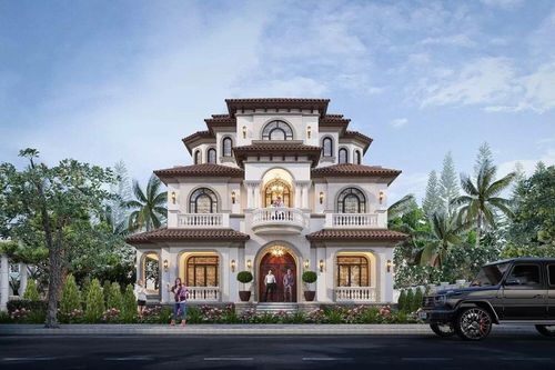 Mẫu biệt thự 6 phòng ngủ rộng, tiện nghi