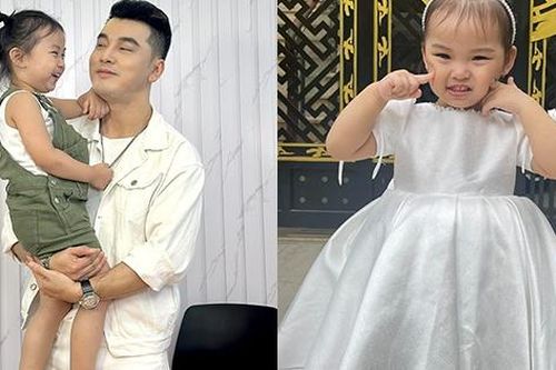 Vẻ ngoài đáng yêu của con gái Ưng Hoàng Phúc - siêu mẫu Kim Cương