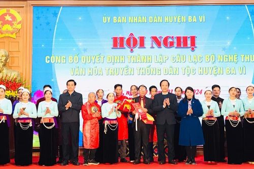 Ra mắt CLB nghệ thuật văn hóa truyền thống dân tộc huyện Ba Vì