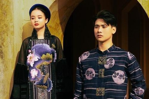 Ngọc Khánh đẹp dịu dàng, diện áo dài kết hợp từ tơ tằm và thổ cẩm