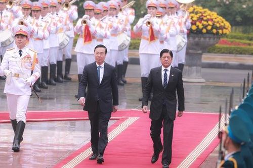 Chủ tịch nước Võ Văn Thưởng chủ trì Lễ đón chính thức Tổng thống Philippines