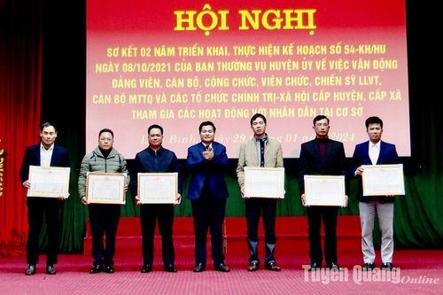 Lâm Bình sơ kết 2 năm thực hiện các hoạt động với nhân dân tại cơ sở