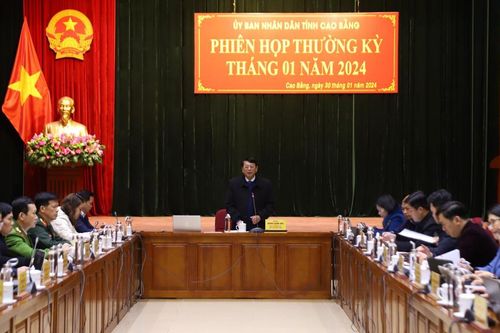 UBND tỉnh họp phiên thường kỳ tháng 1