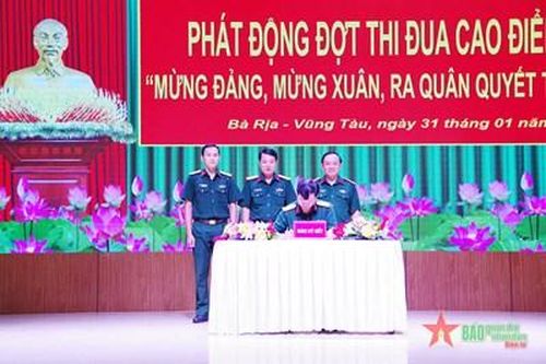 Bộ CHQS tỉnh Bà Rịa-Vũng Tàu phát động thi đua mừng xuân, dâng Đảng