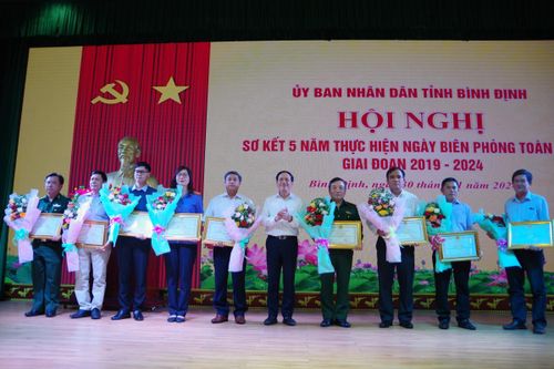 UBND tỉnh Bình Định sơ kết 5 năm thực hiện Ngày Biên phòng toàn dân, giai đoạn 2019-2024