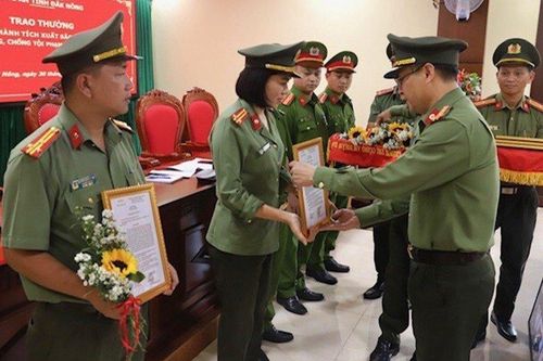 Bộ Công an khen thưởng 11 đơn vị thuộc Công an tỉnh Đắk Nông