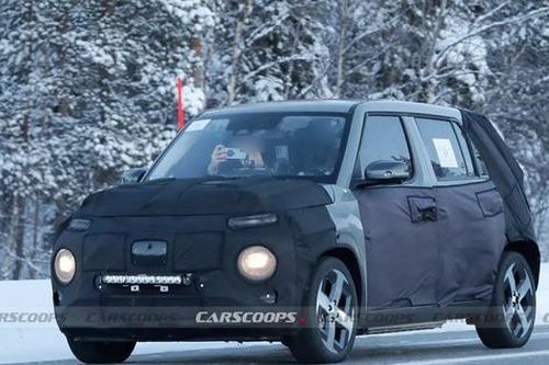Ô tô điện mini Hyundai lộ diện trên đường chạy thử