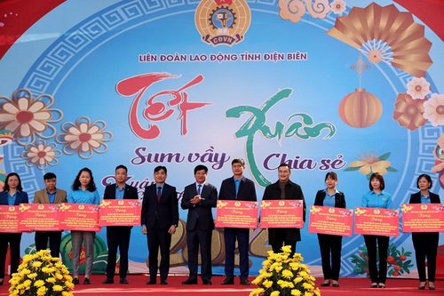 Liên đoàn Lao động tỉnh tổ chức 'Tết sum vầy - Xuân chia sẻ'
